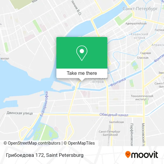 Грибоедова 172 map