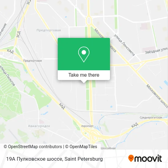 19А Пулковское шоссе map