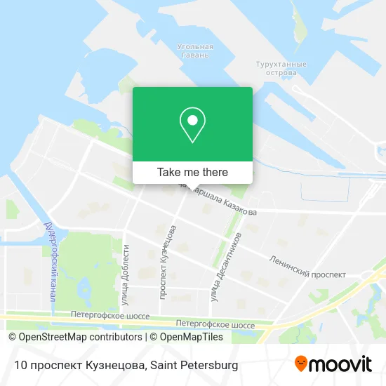 10 проспект Кузнецова map