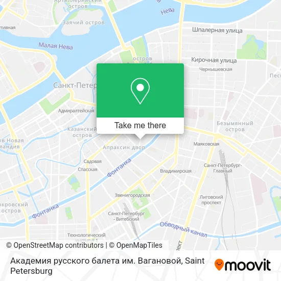 Академия русского балета им. Вагановой map