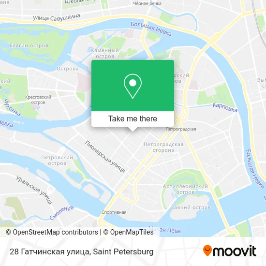 28 Гатчинская улица map