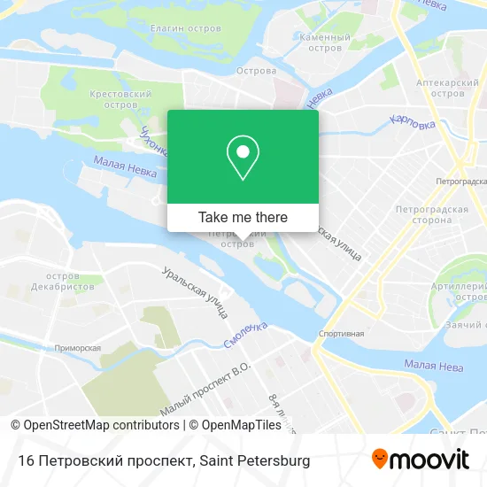 16 Петровский проспект map