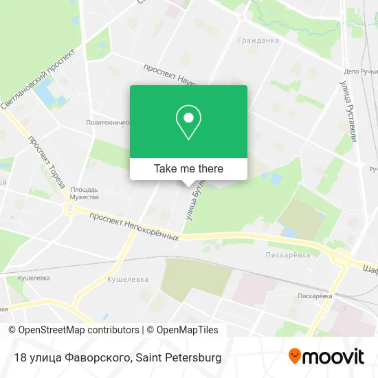 18 улица Фаворского map