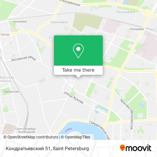 Кондратьевский 51 map