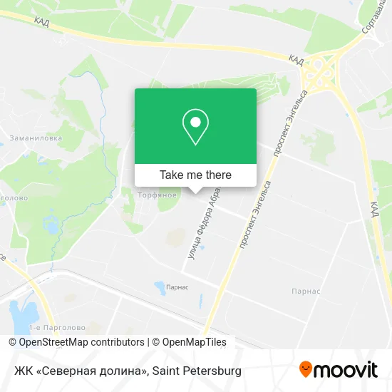 ЖК «Северная долина» map