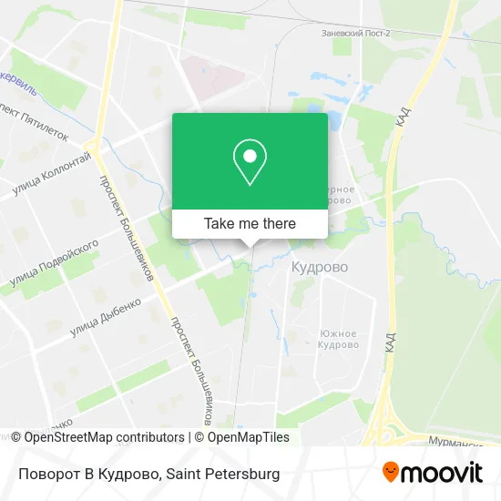 Поворот В Кудрово map