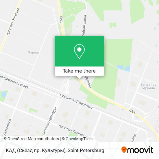 КАД (Сьезд пр. Культуры) map