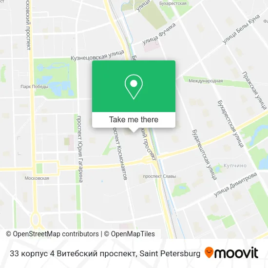 33 корпус 4 Витебский проспект map