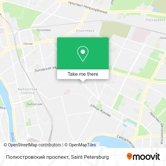 Полюстровский проспект map