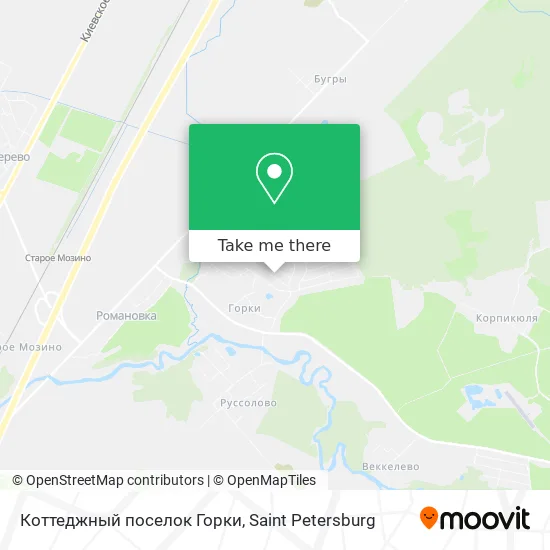 Коттеджный поселок Горки map