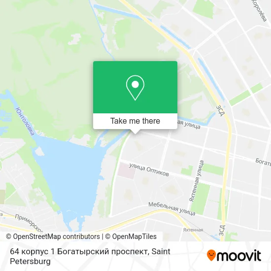 64 корпус 1 Богатырский проспект map