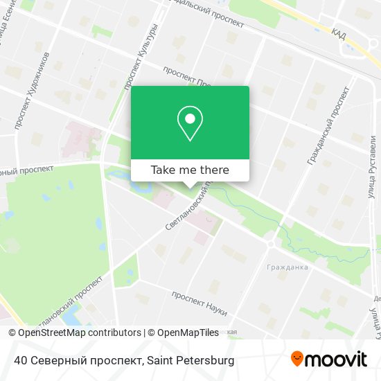 40 Северный проспект map