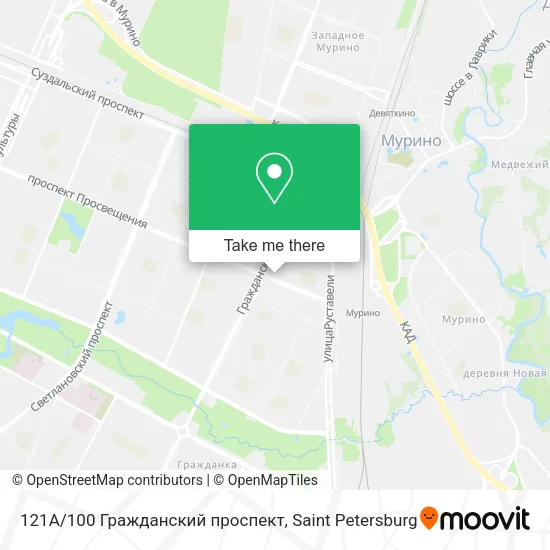 121А/100 Гражданский проспект map