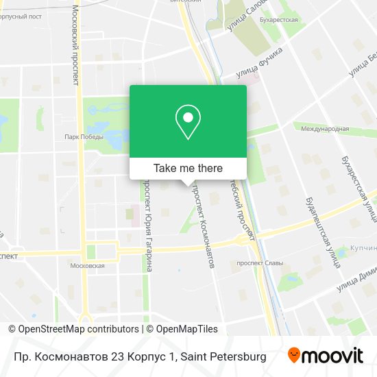 Пр. Космонавтов 23 Корпус 1 map