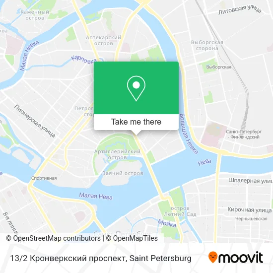 13/2 Кронверкский проспект map