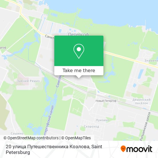 20 улица Путешественника Козлова map