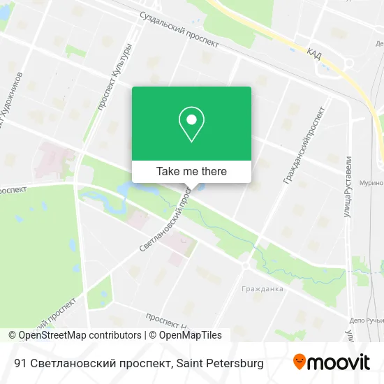 91 Светлановский проспект map