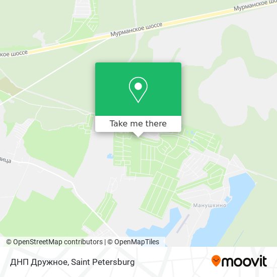 ДНП Дружное map