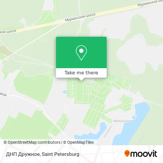 ДНП Дружное map