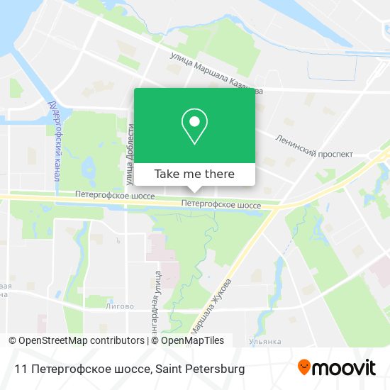 11 Петергофское шоссе map