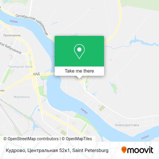 Кудрово, Центральная 52к1 map
