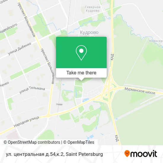 ул. центральная д.54,к.2 map