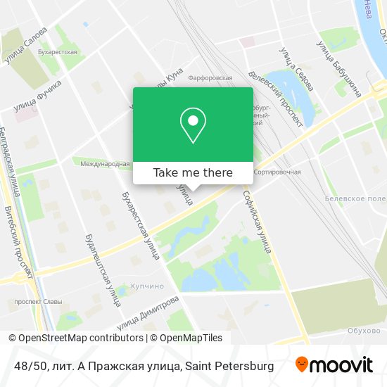 48/50, лит. А Пражская улица map