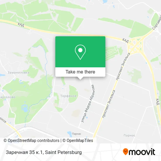 Заречная 35 к.1 map