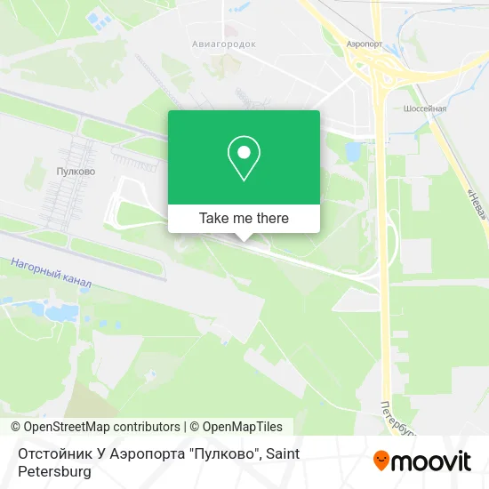 Отстойник У Аэропорта "Пулково" map