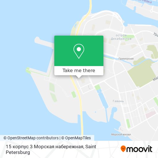 15 корпус 3 Морская набережная map