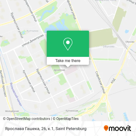 Ярослава Гашека, 26, к.1 map