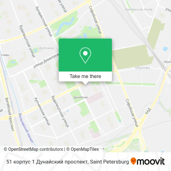 51 корпус 1 Дунайский проспект map