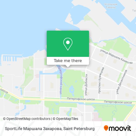 SportLife Маршала Захарова map