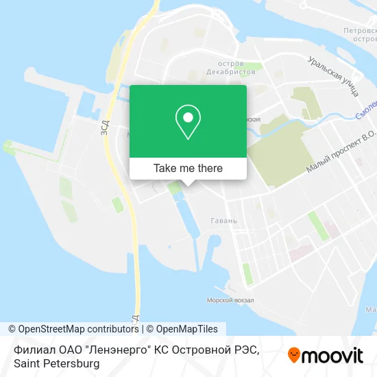 Филиал ОАО "Ленэнерго" КС Островной РЭС map