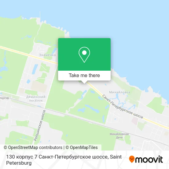 130 корпус 7 Санкт-Петербургское шоссе map