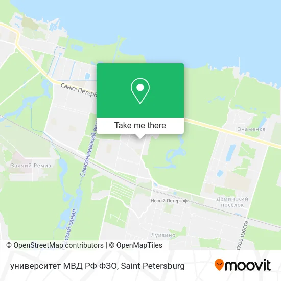 университет МВД РФ ФЗО map