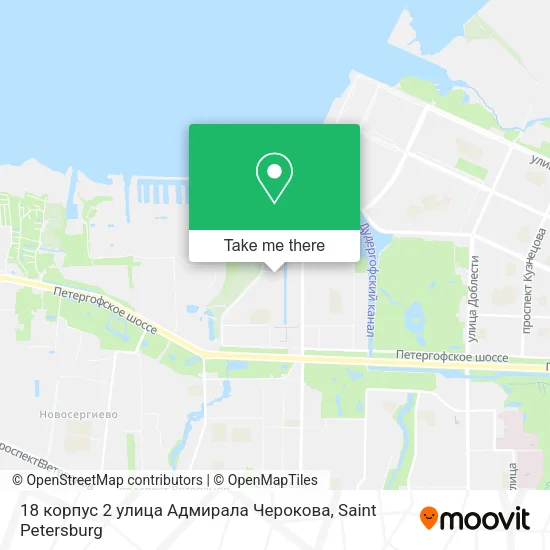 18 корпус 2 улица Адмирала Черокова map
