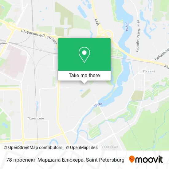 78 проспект Маршала Блюхера map