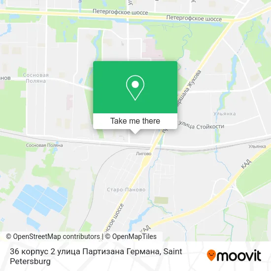 36 корпус 2 улица Партизана Германа map