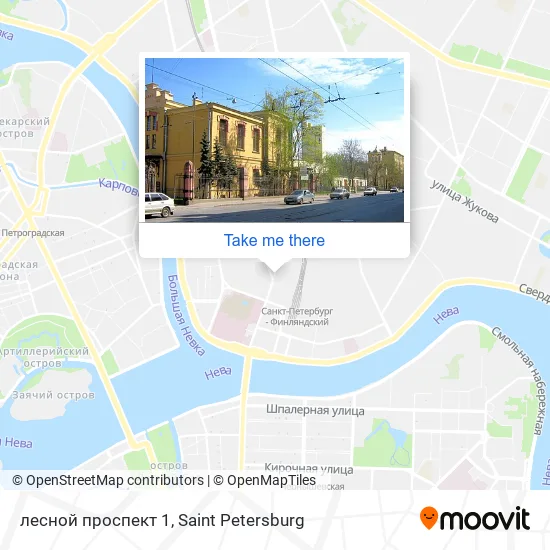 лесной проспект 1 map
