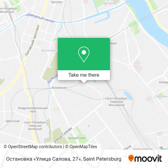 Остановка «Улица Салова, 27» map