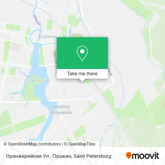 Оранжерейная Ул , Пушкин map