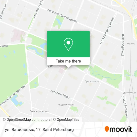 ул. Вавиловых,  17 map