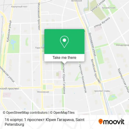 16 корпус 1 проспект Юрия Гагарина map