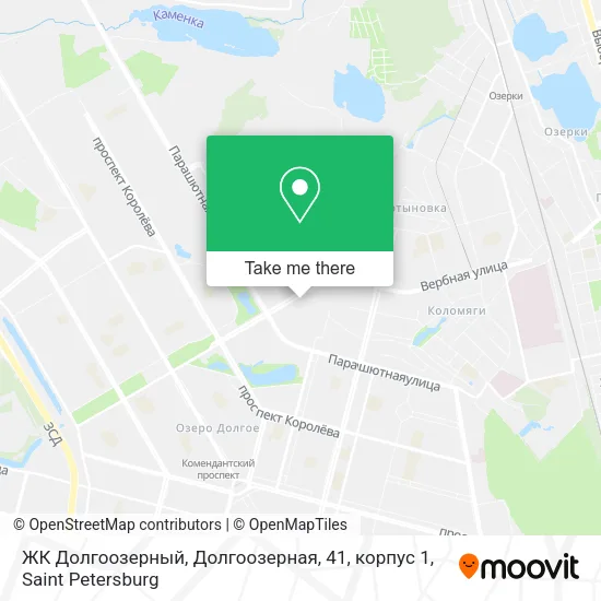 ЖК Долгоозерный, Долгоозерная, 41, корпус 1 map