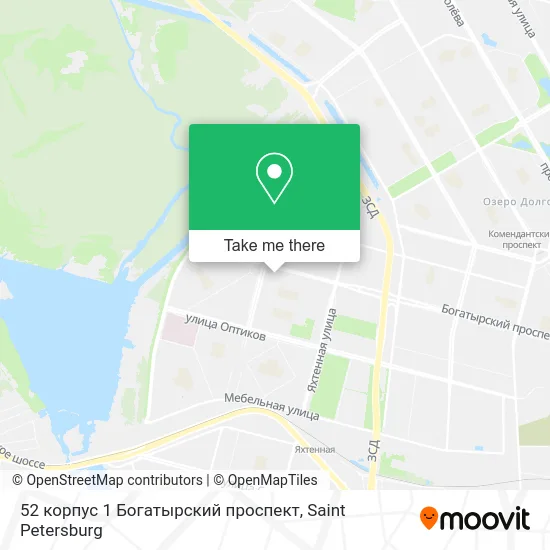 52 корпус 1 Богатырский проспект map