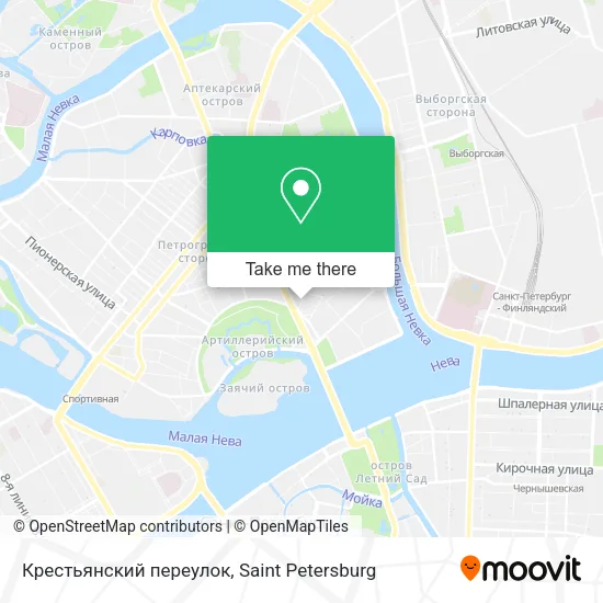 Крестьянский переулок map