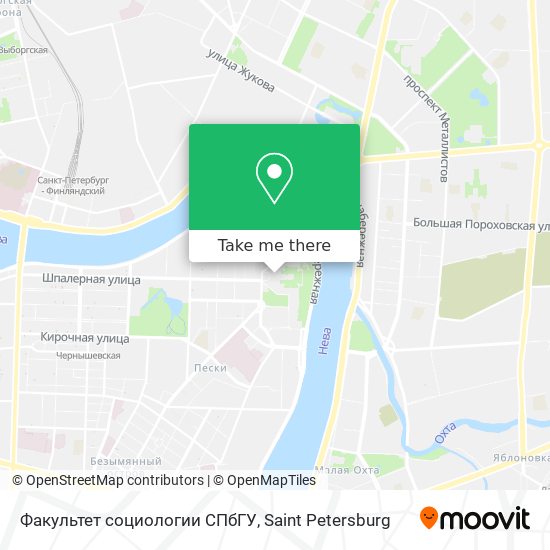 Факультет социологии СПбГУ map