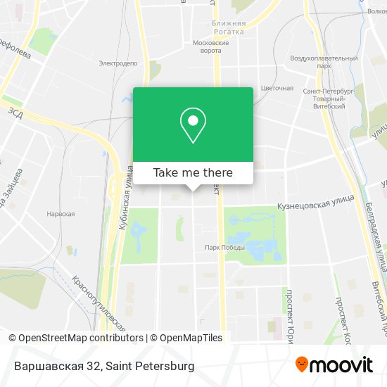 Варшавская 32 map