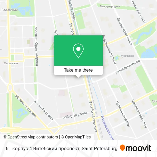 61 корпус 4 Витебский проспект map